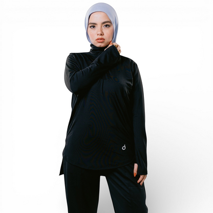RASM Zip Top – Black | Meryia مِرية